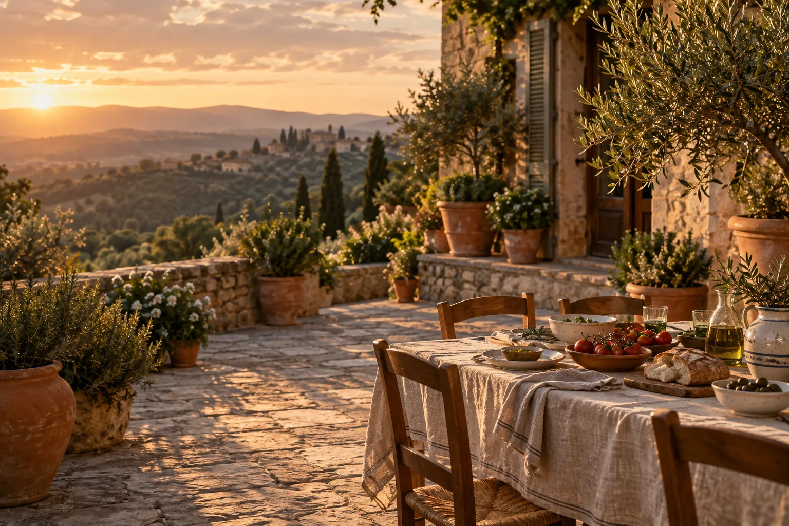 AI illustration: Spain – a welcoming table and kitchen atmosphere