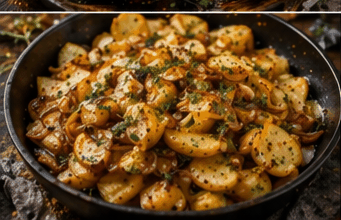 Recipe photo: Crispy fried potatoes with onions (Salads & side dishes)