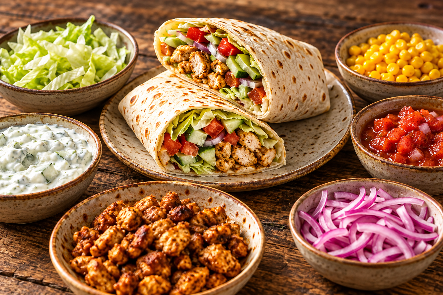 Recipe photo: Wrap evening (DIY style) (Fast cuisine)