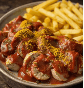 Zdjęcie przepisu: Currywurst z sosem z frytkami (Klasyka i kuchnia domowa)