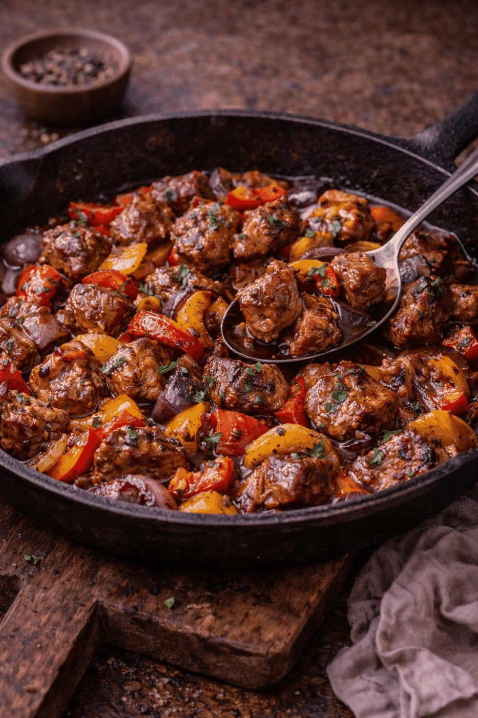 Schaschlik-Pfanne für drinnen – Rezeptfoto