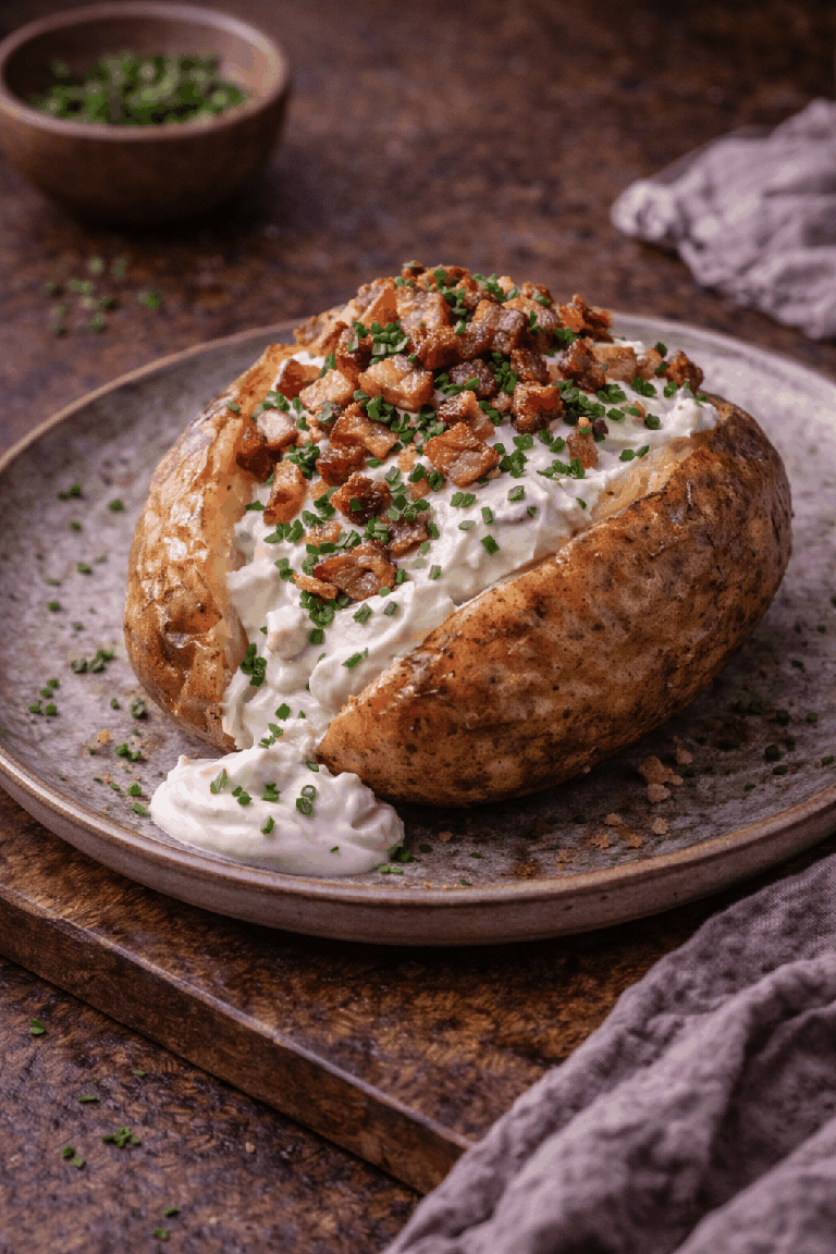 Rezeptfoto: Pyra mit Speck und Kräuterquark (Kartoffelgerichte)