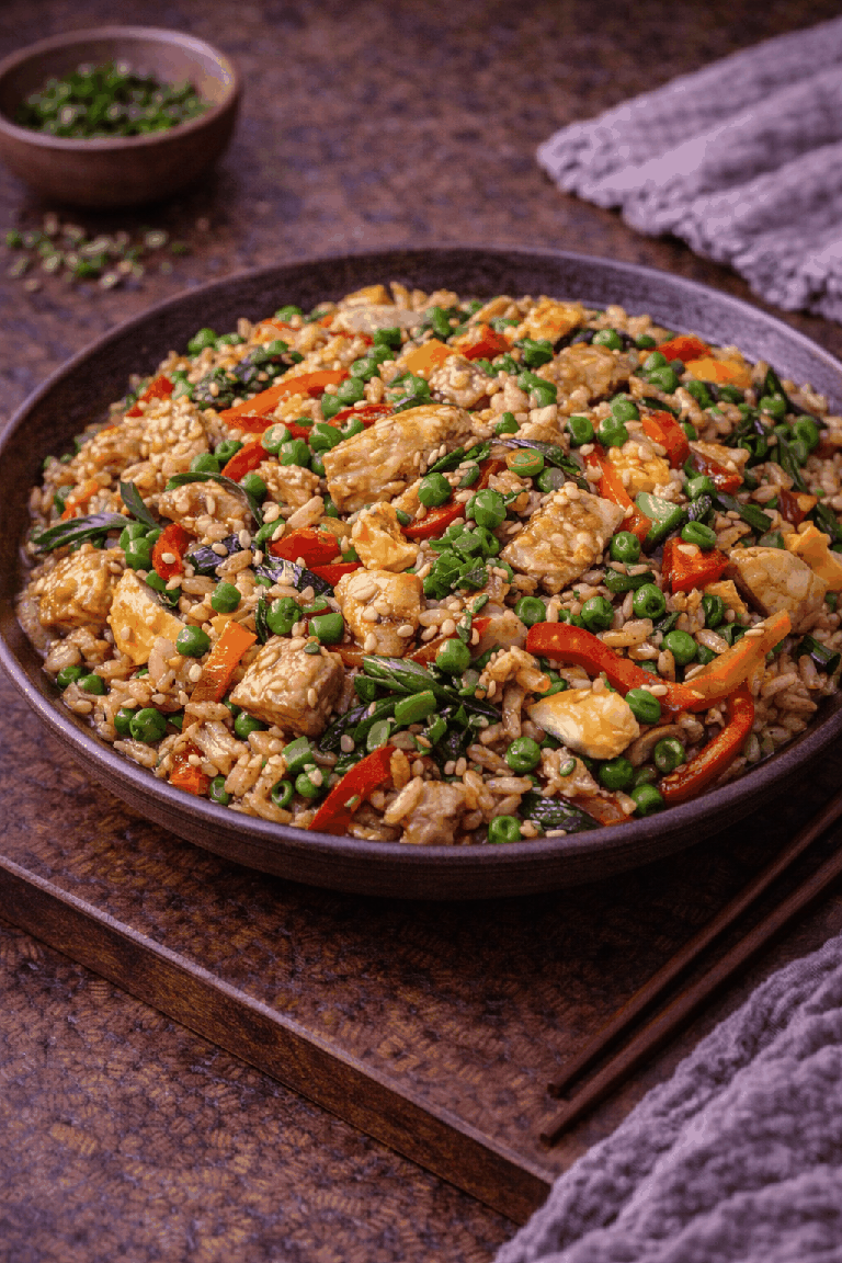 Recipe photo: Fried rice Asian style (wok dishes)