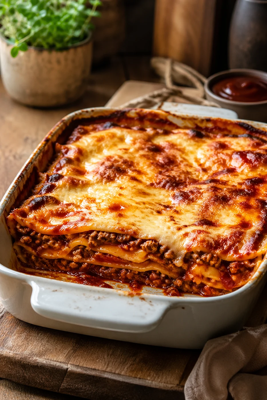 Zdjęcie przepisu: Lasagne BBQ (Dania z piekarnika)