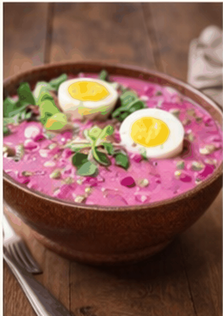Recipe photo: Cold beetroot soup (cold soups)