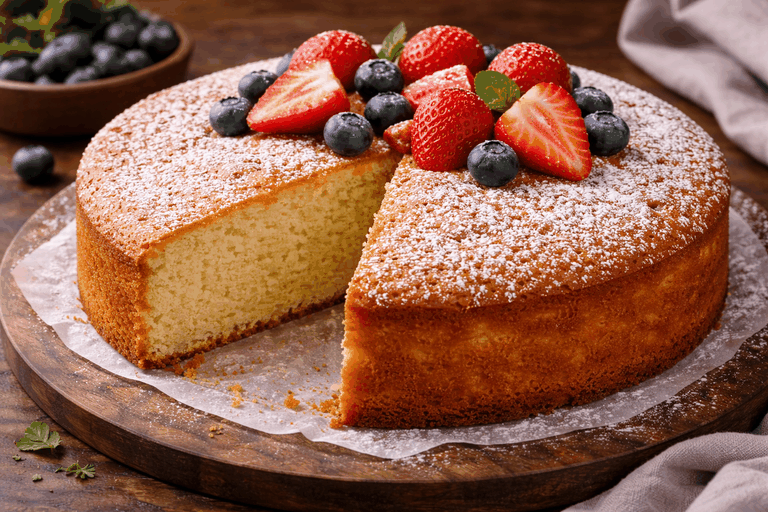 Rezeptfoto: Joghurtkuchen mit Früchten (Schnelle Küche)
