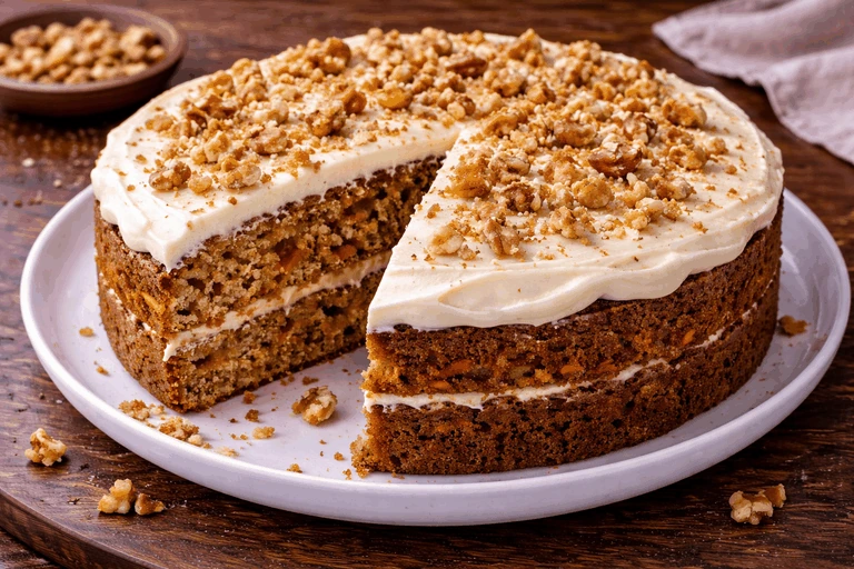 Karottenkuchen einfach – Rezeptfoto
