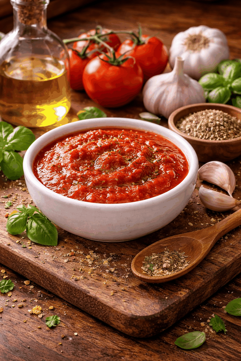 Recipe photo: Pizza sauce basic recipe (pizza & bread)
