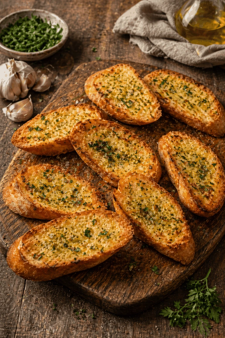 Knoblauchbrot aus dem Ofen – Rezeptfoto