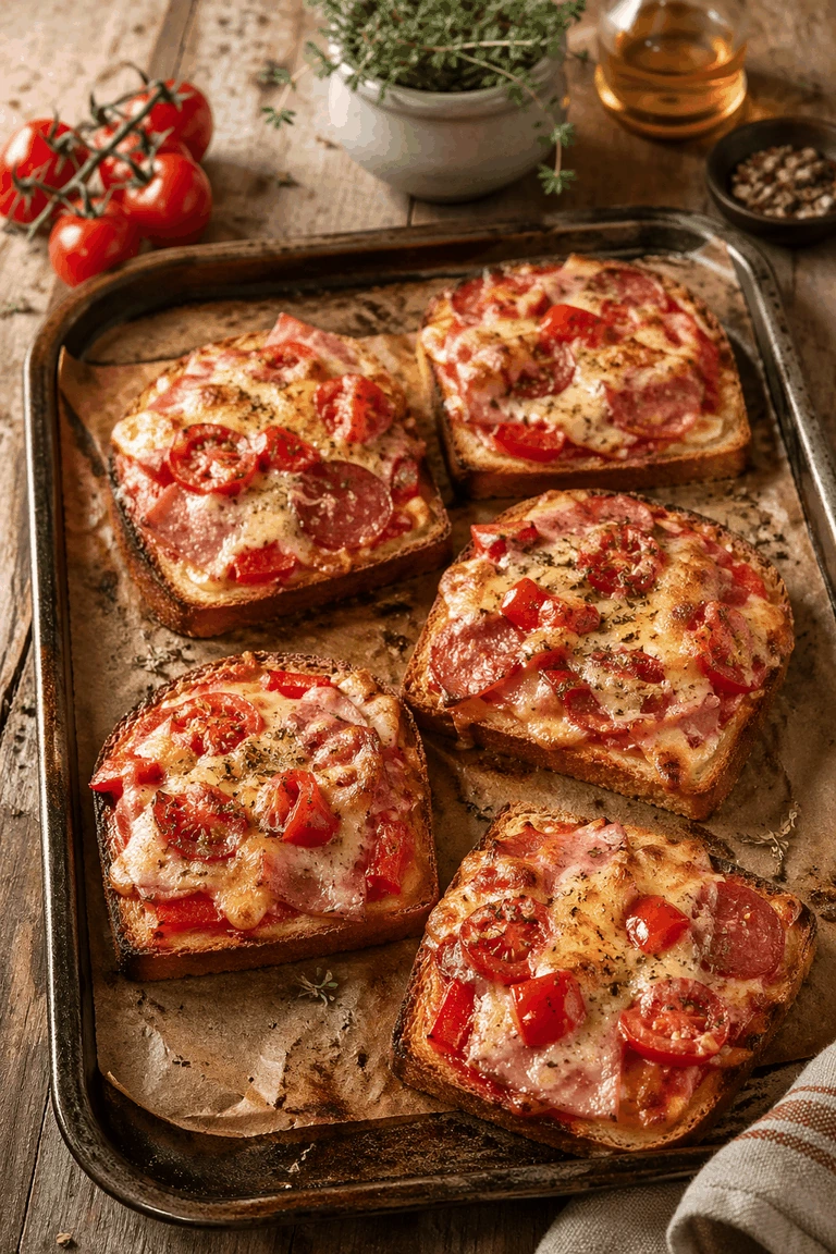 Upečené toasty z trouby – Fotografie jídla