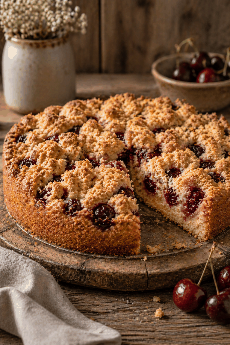 Rezeptfoto: Kirsch-Streuselkuchen (Kuchen)