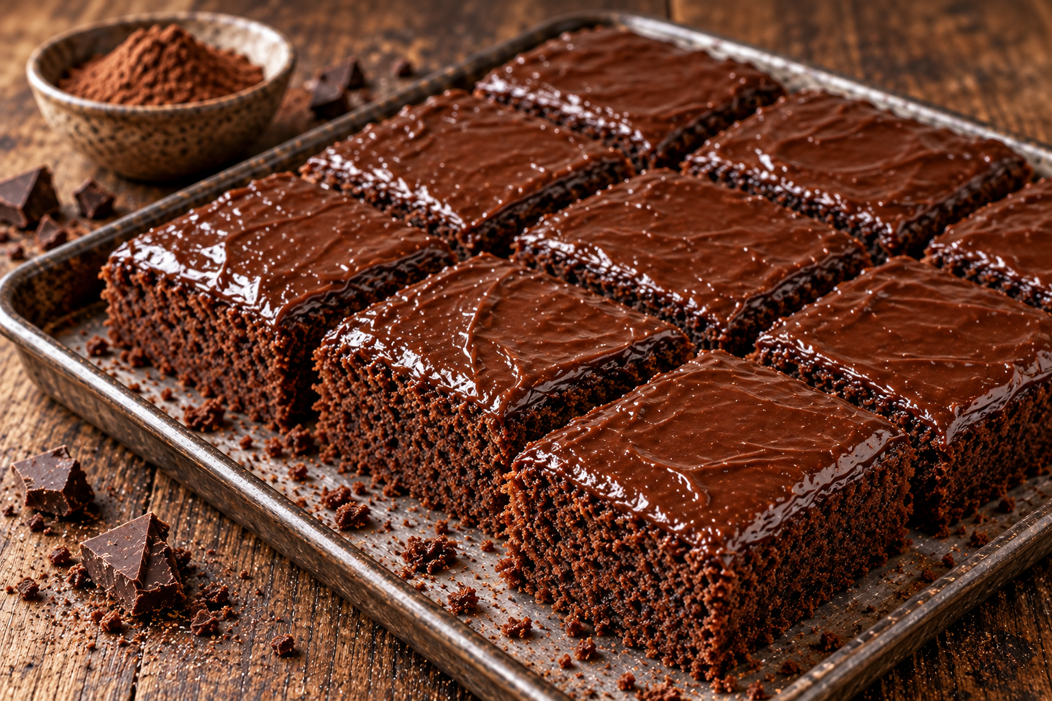Recipe photo: Chocolate sheet cake (Sheet Cakes)