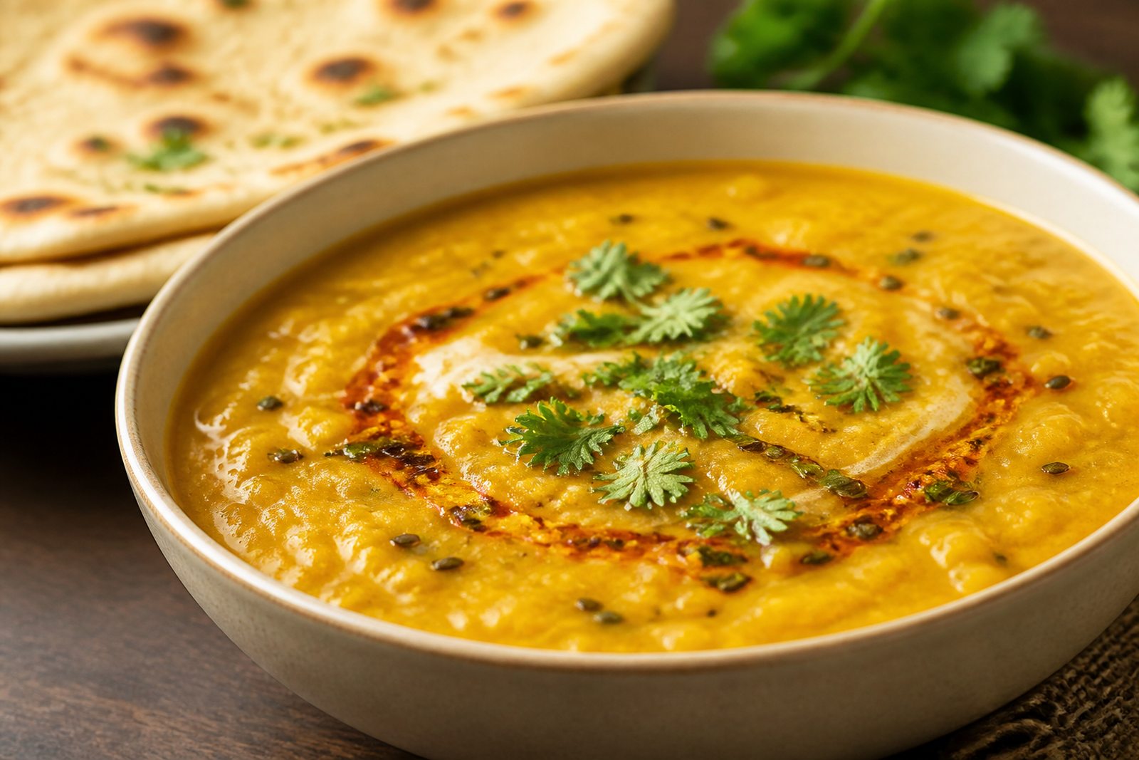 Recipe photo: Yellow lentil dal (Soups & Stews)