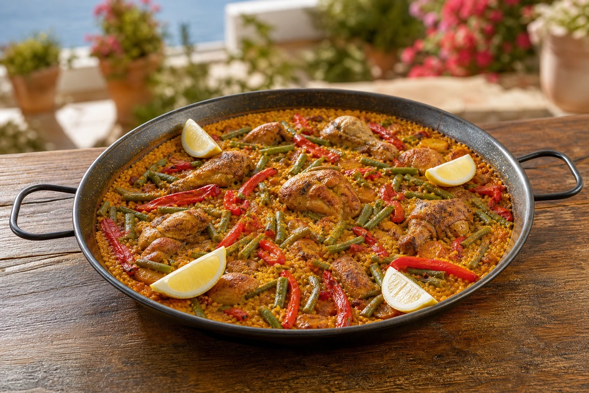 Paella Valenciana – Spain – Recipe photo