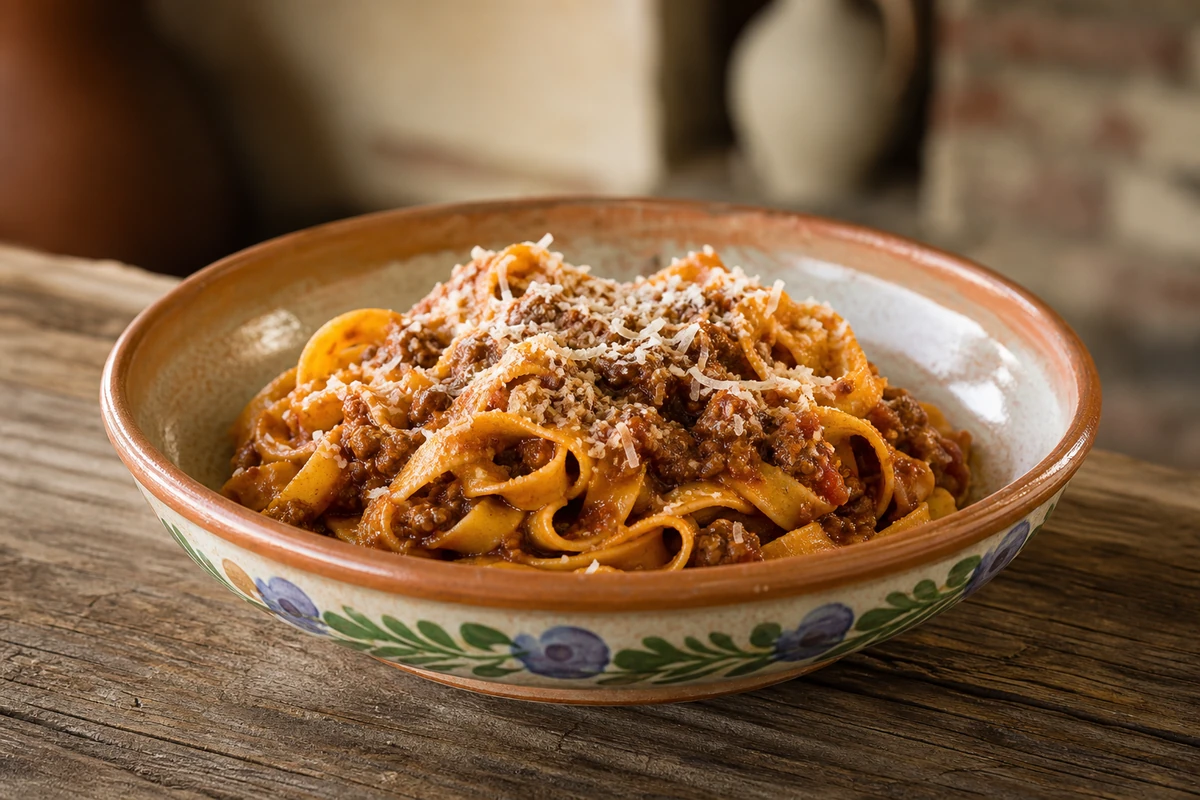 Tagliatelle al Ragù – Italien – Rezeptfoto