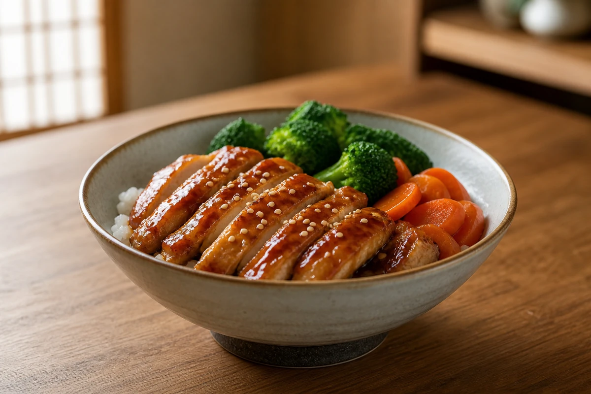 Chicken Teriyaki Bowl – Japan – Rezeptfoto