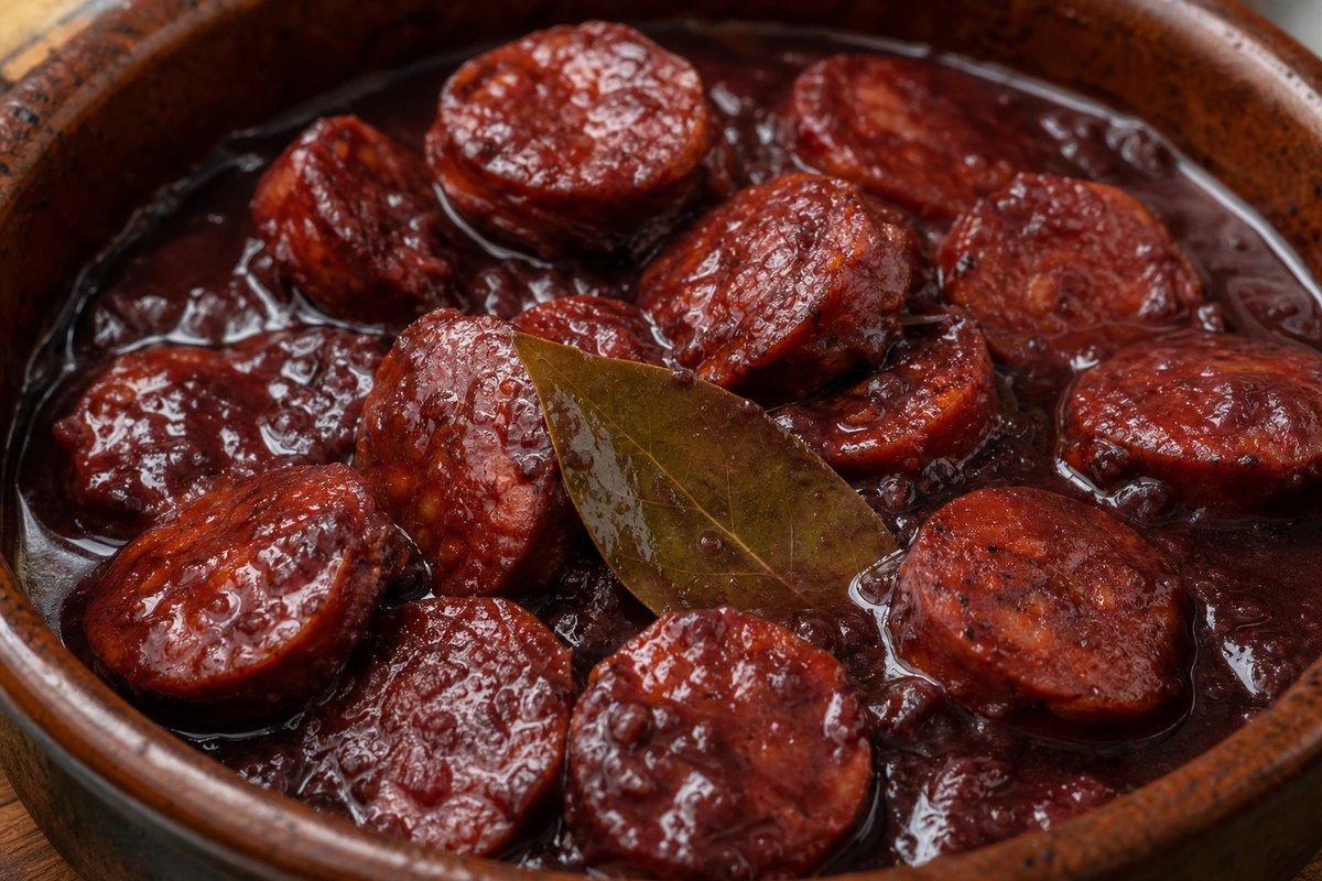 Chorizo in red wine – AI-generated serving suggestion