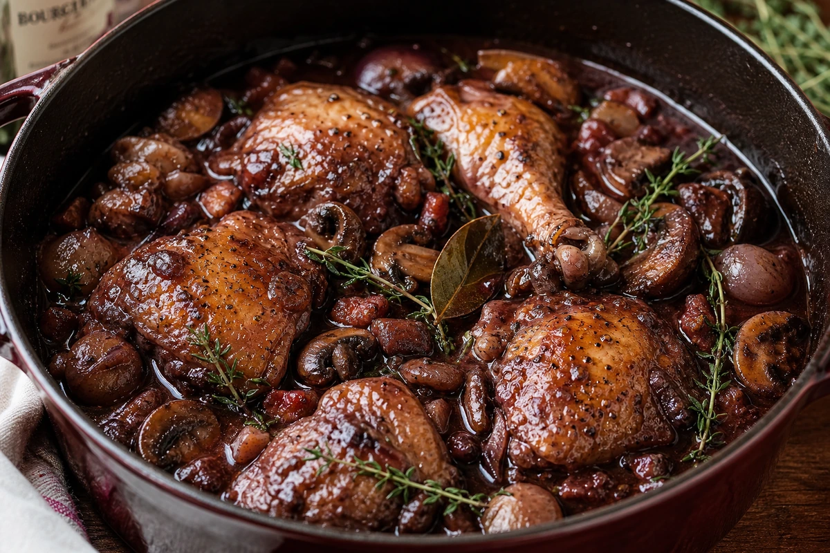 Coq au Vin – KI-Serviervorschlag