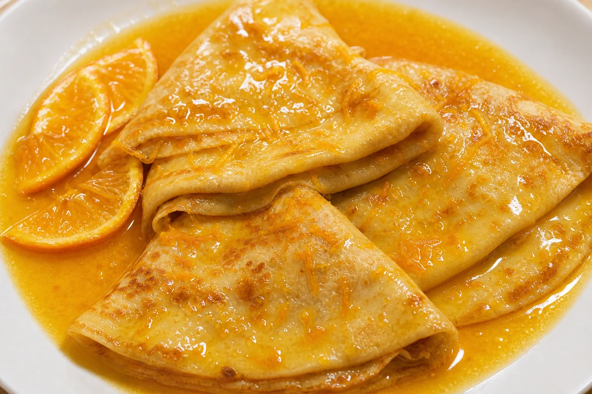 Crêpes Suzette – KI-Serviervorschlag