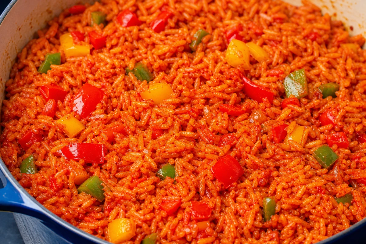 Riso Jollof – Suggerimento di presentazione generato con IA