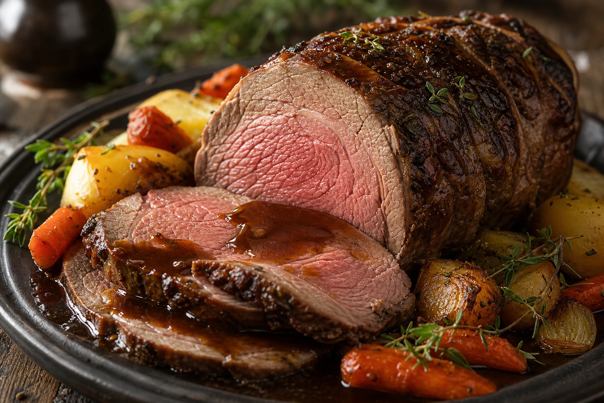 Irish Beef Rollbraten aus dem Backofen – Rezeptfoto