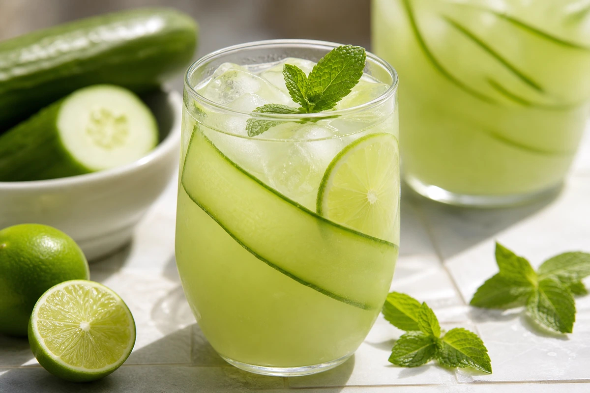 Gurke-Limette-Minze Agua Fresca – KI-Serviervorschlag