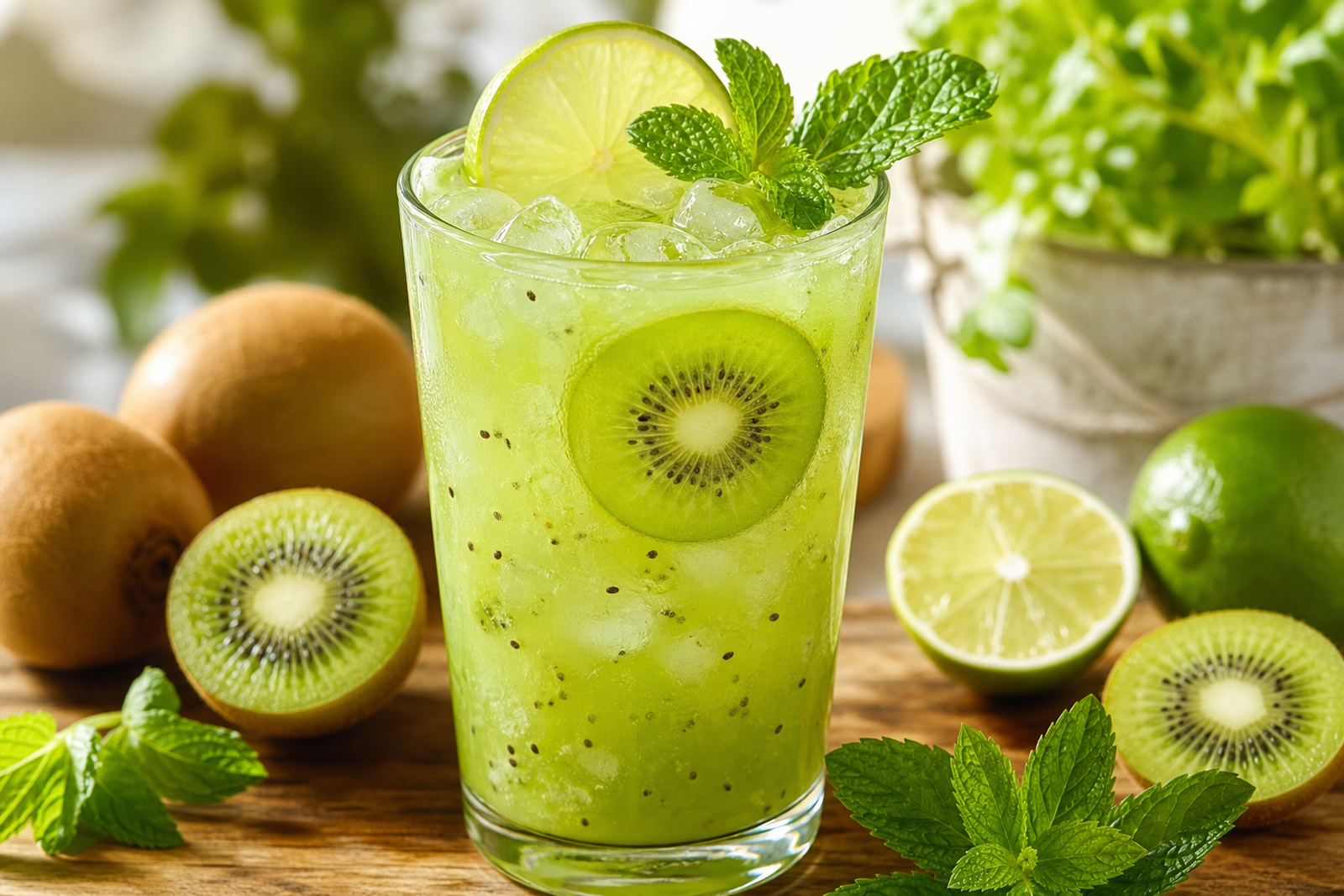 Recipe photo: Kiwi Lime Agua Fresca (Summer horchatas & aguas frescas)