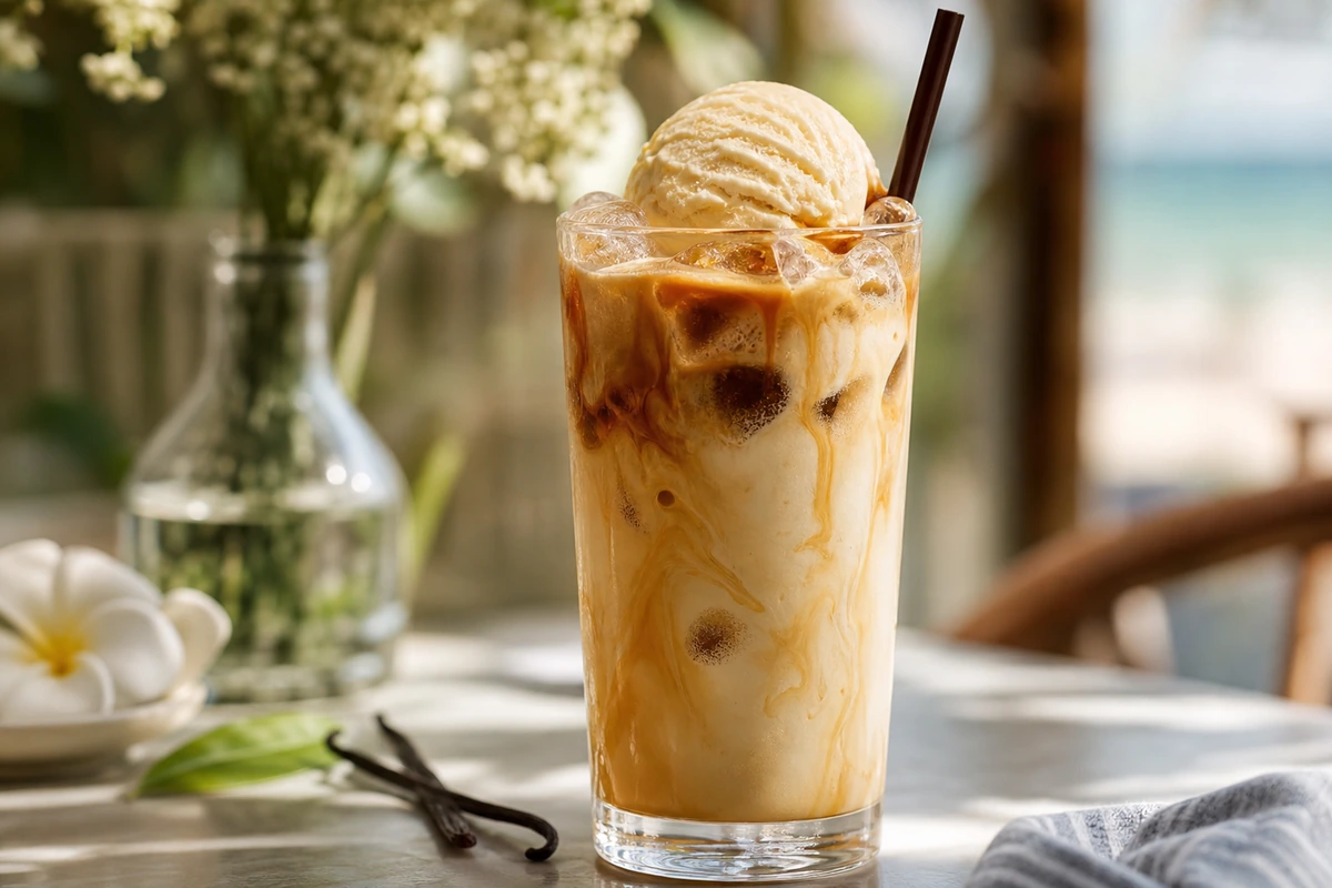 Eiskaffee Vanille – KI-Serviervorschlag
