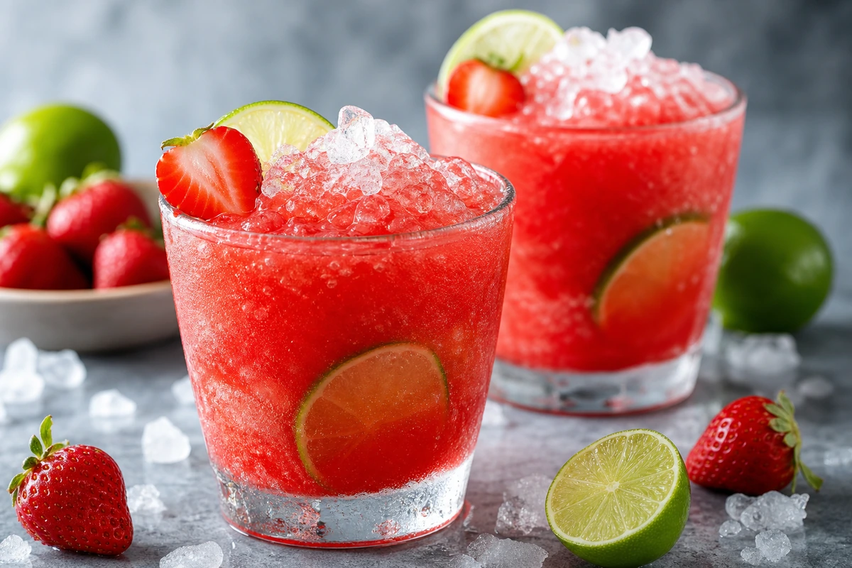 Frozen Erdbeer-Limette – KI-Serviervorschlag