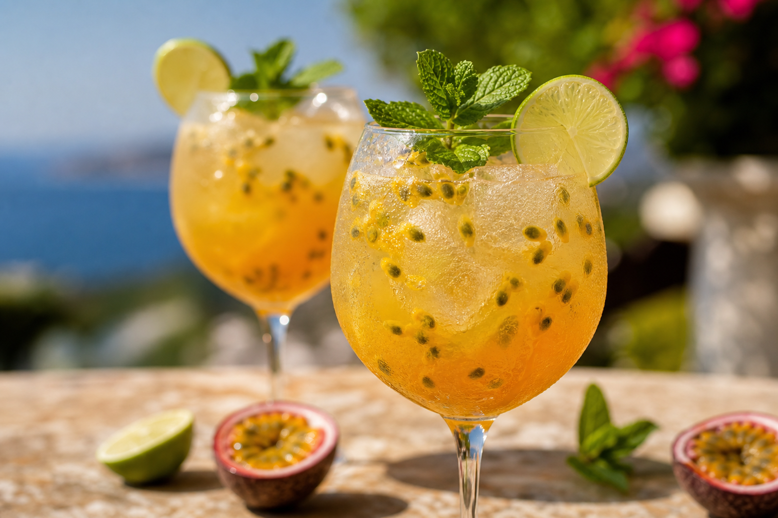 Recipe photo: Virgin Passion Fruit Spritz (Summer drinks, lemonades & mocktails)