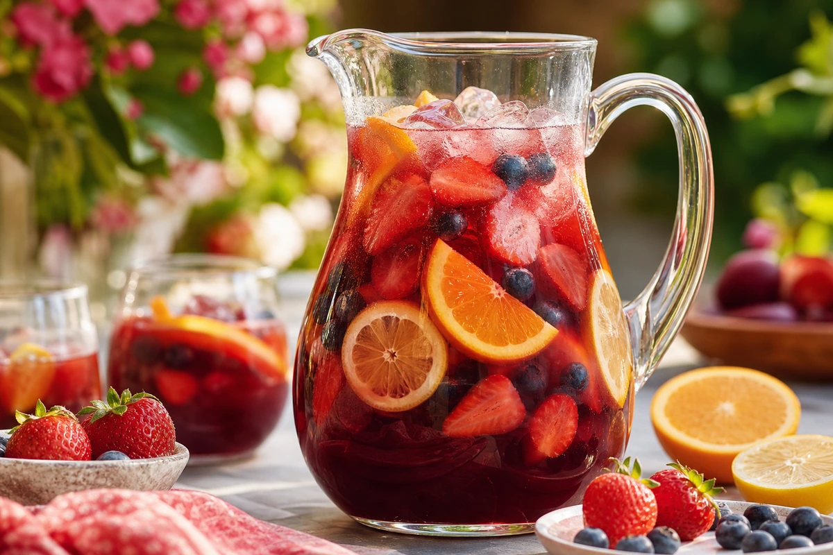 Alkoholfreie Sommer-Sangria – KI-Serviervorschlag