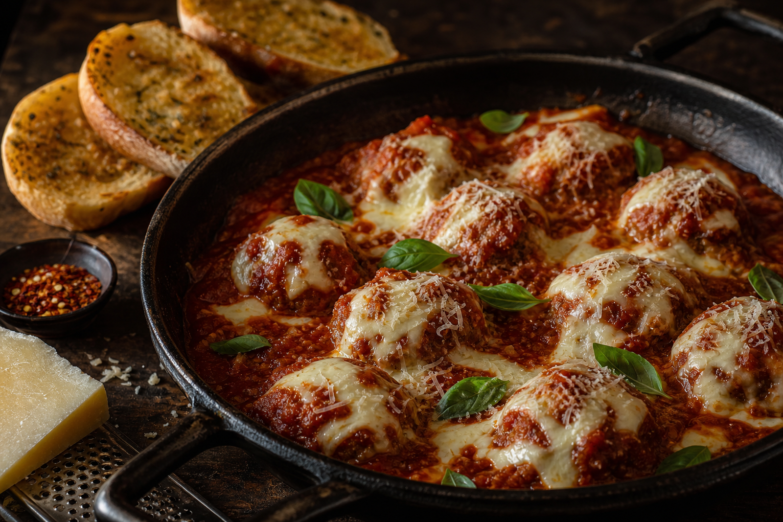 Zdjęcie przepisu: Chicago Mafia Meatballs Svena w intensywnym sosie pomidorowym (Dania w sosie)