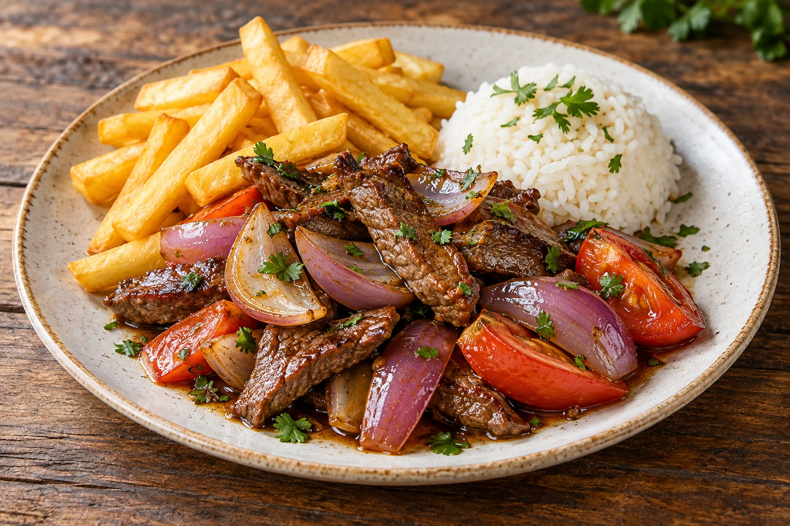 Lomo Saltado – Suggerimento di presentazione generato con IA