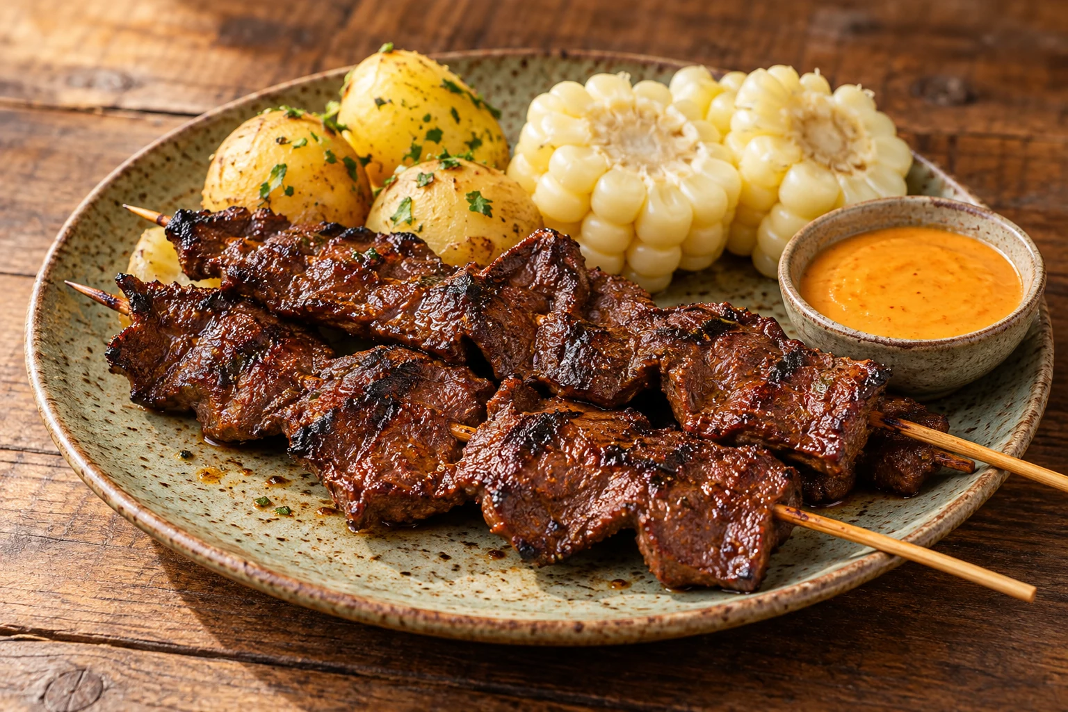Anticuchos – Suggerimento di presentazione generato con IA