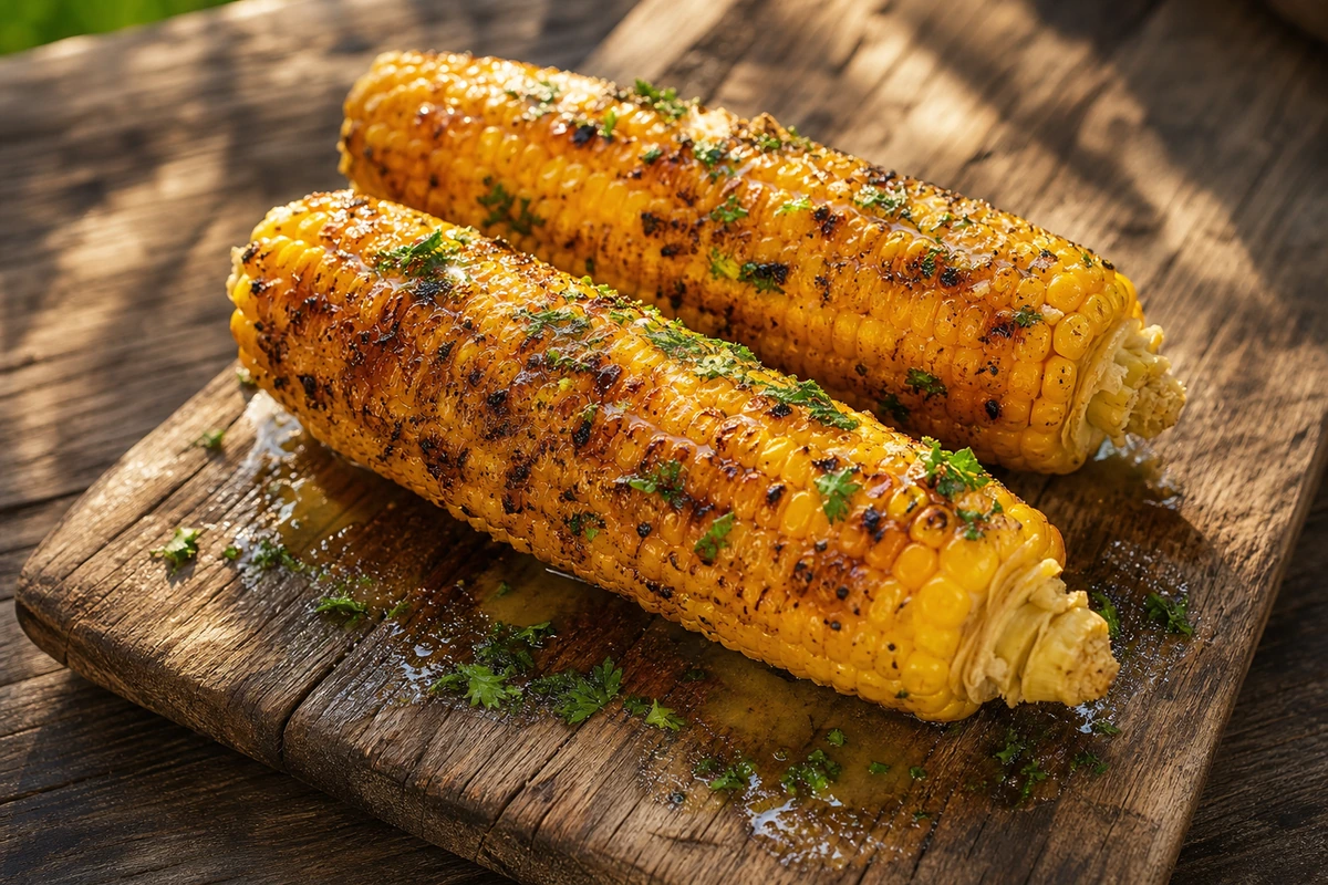 Gegrillte Maiskolben mit Butter – Fotografie jídla
