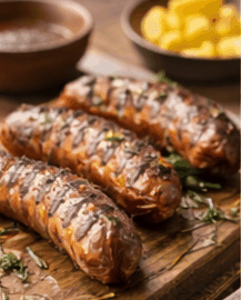 Recipe photo: Spicy grilled sausages (classic and simple version) (meat dishes)