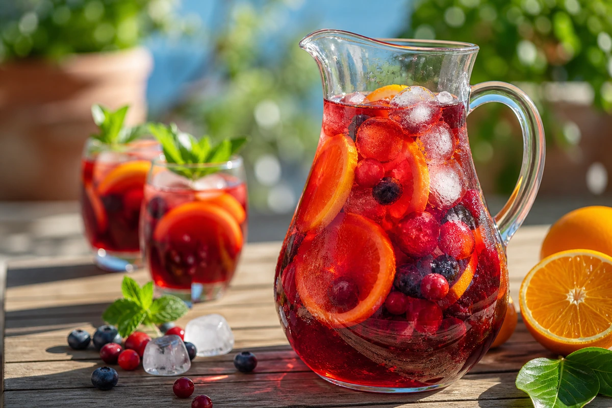 Recipe photo: Classic red sangria (summer drinks)