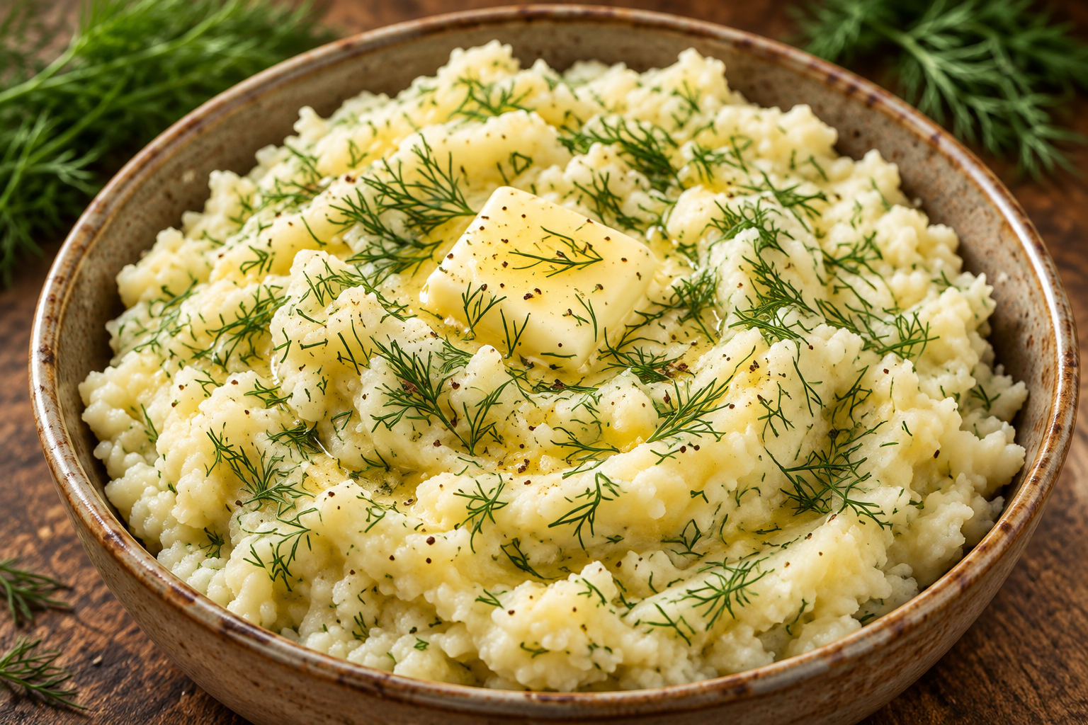 Recipe photo: Mashed potatoes with dill (potatoes)