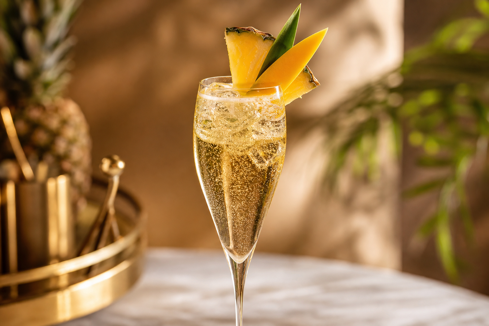 Zdjęcie przepisu: Agua Fresca ananasowo-mangowa Sekt Royal (Letnie horchaty i aguas frescas)